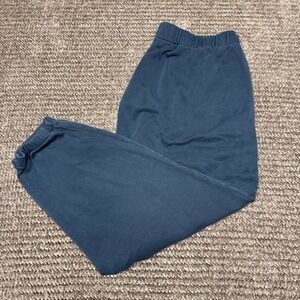 GAP Mens Joggers XXL Dark Teal Fleece Elastic Waist Cuffed Sweatpants